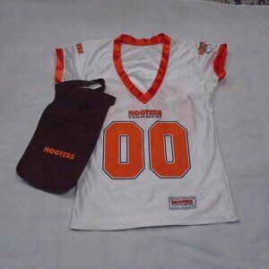 Hooters Equipment Employee Uniform Medium Jersey Shirt with money pouch / apron